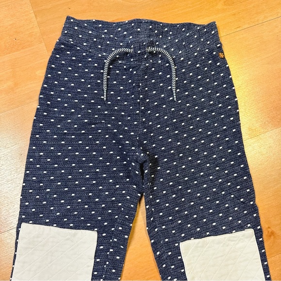 Matilda Jane Blue & White Patches & Polka Dots Cotton Joggers Girls Size 10 NWOT - Picture 4 of 7